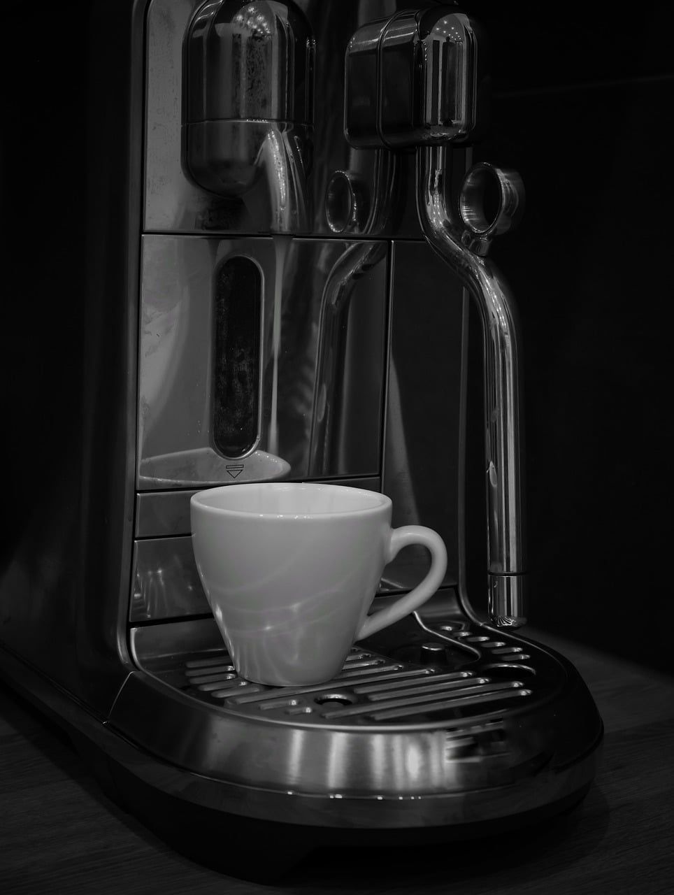 espresso machine brushed stainless design